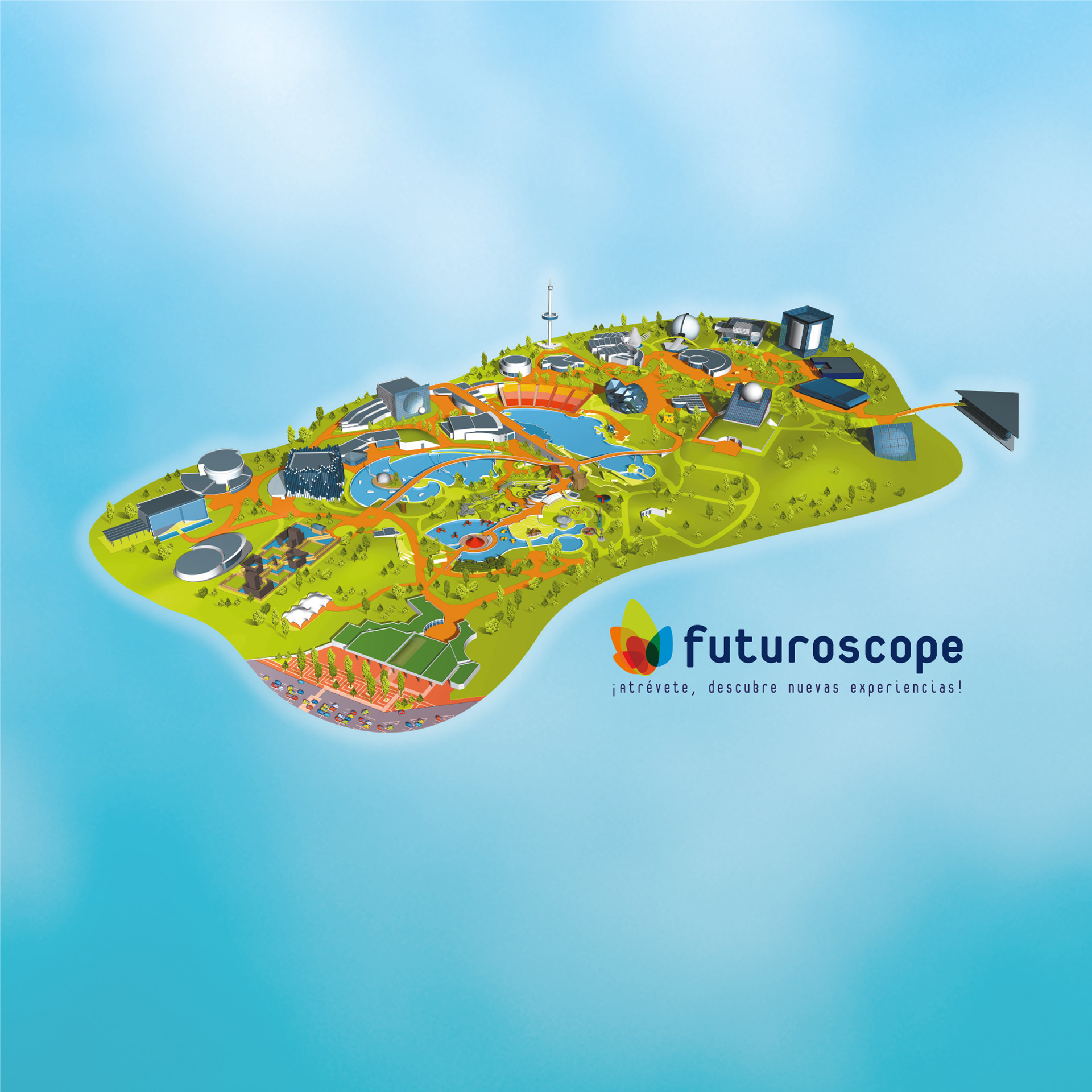 Futuroscope de Poitier, plan du visiteur