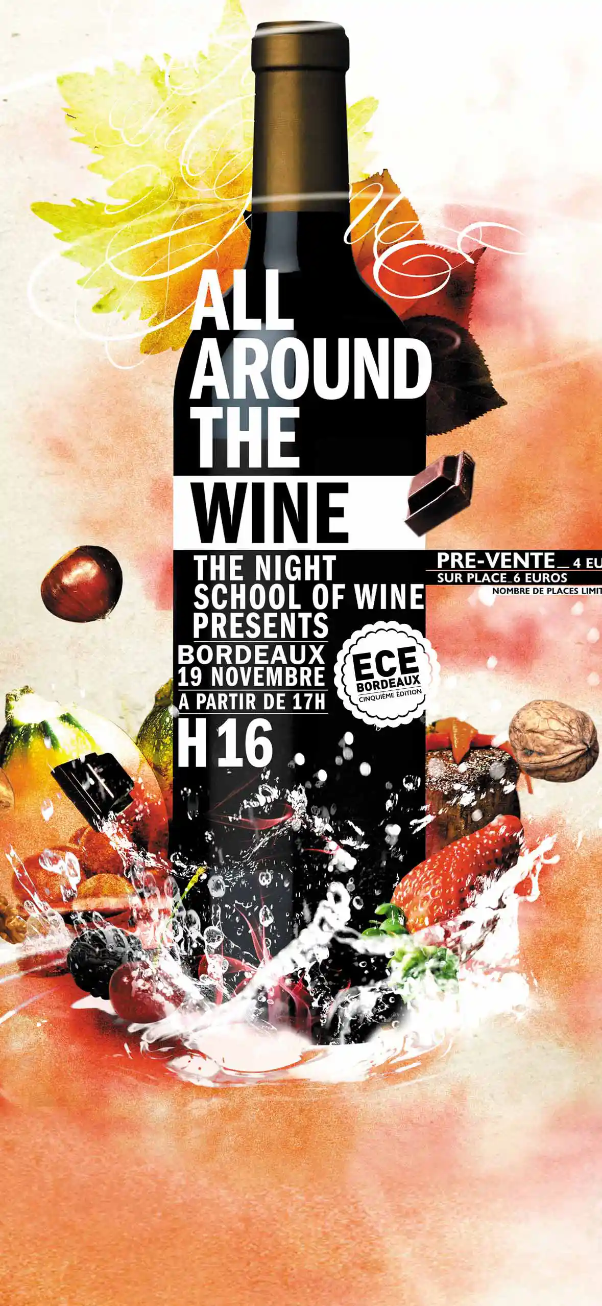 ECE Bordeaux, All around the wine 2009, affiche de l’événement