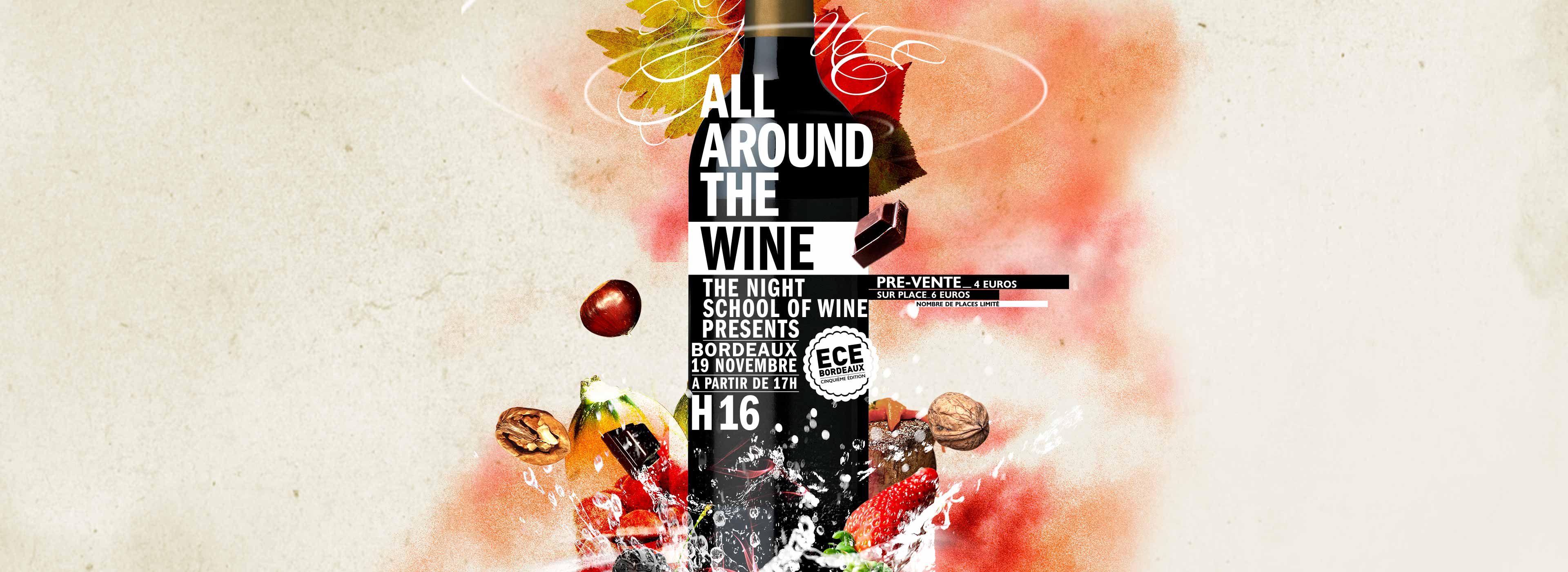 ECE Bordeaux, All around the wine 2009, affiche de l’événement