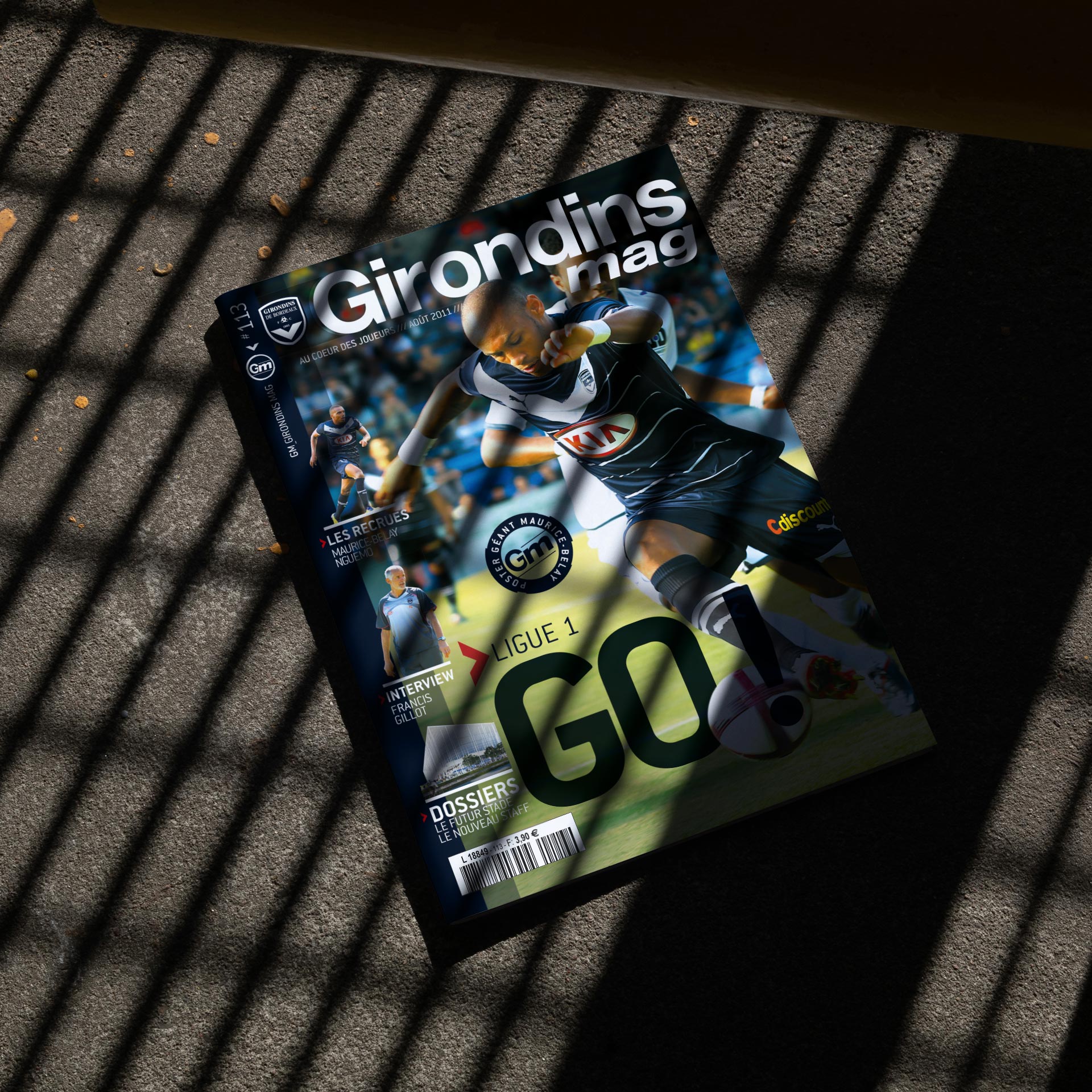 FC Girondins de Bordeaux, création du nouveau design du magazine «Girondins Mag»