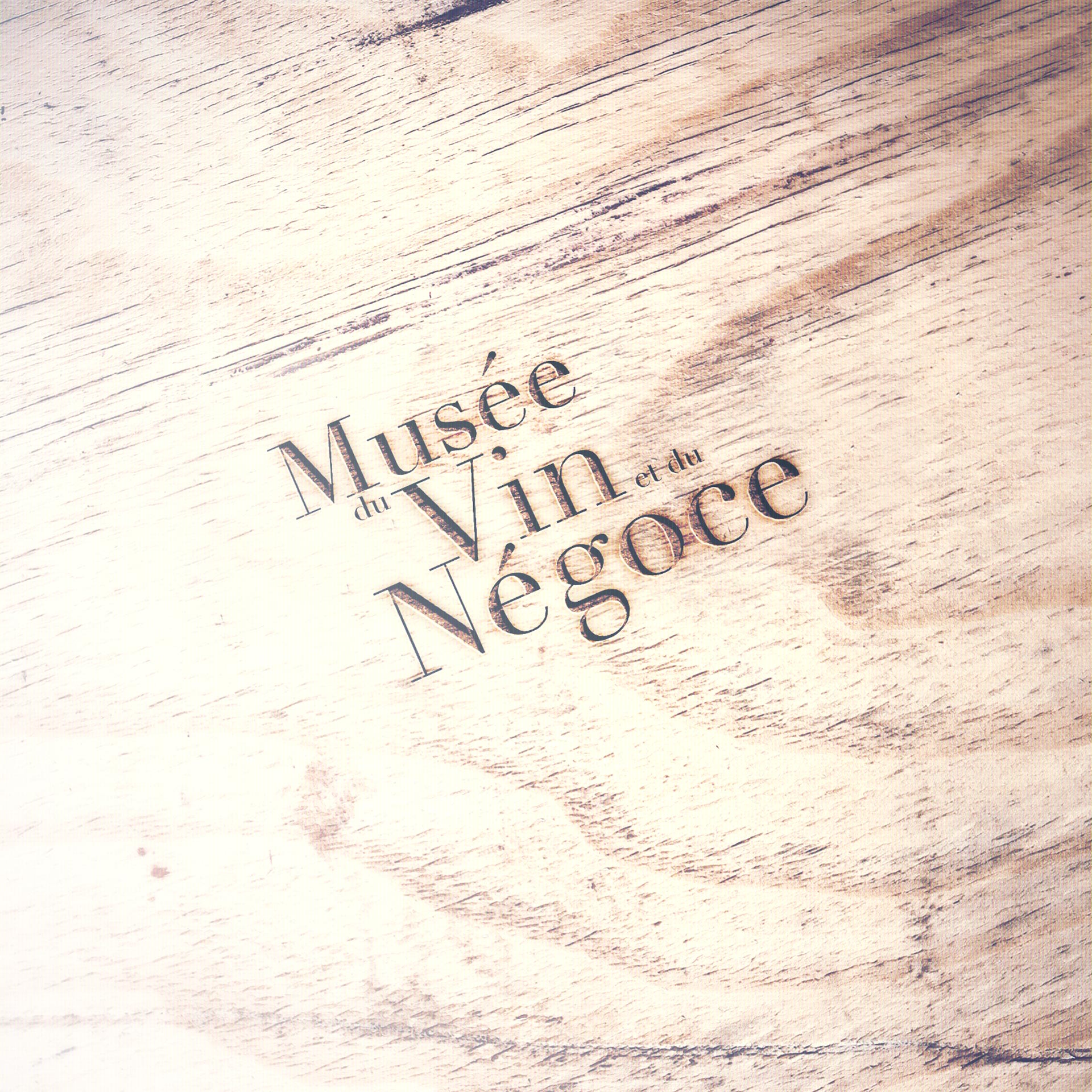 Musée du Vin et du Négoce de Bordeaux, création de la plaquette