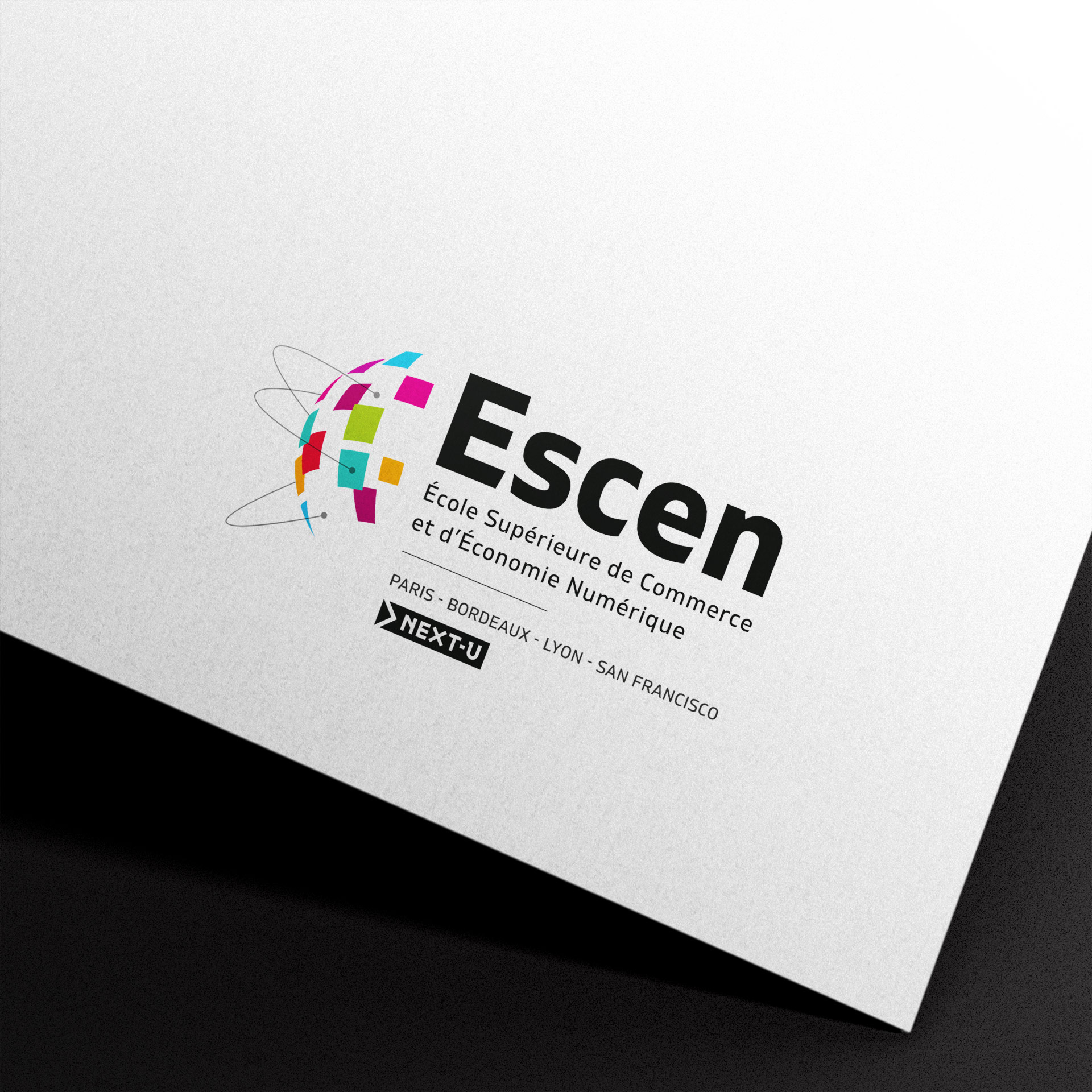 Escen, refonte typographique du logo de l’école