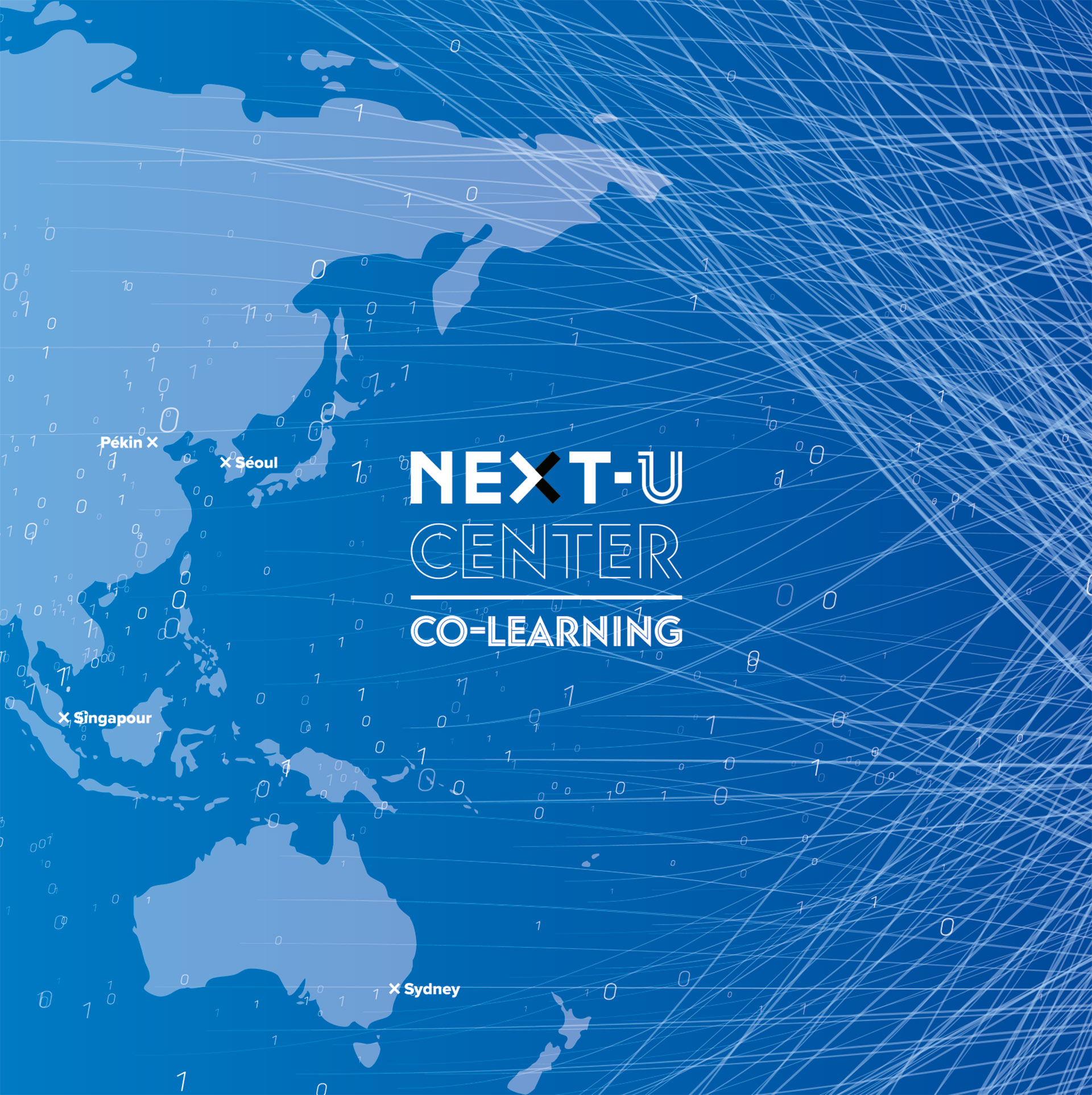 Groupe Next-U, decoration de la vitrine du Co-Learning Space